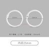 20 PCS DIY jewelry accessories, colored iron baking paint, circular keychain, loose leaf ring, movable card ring, binding ring
