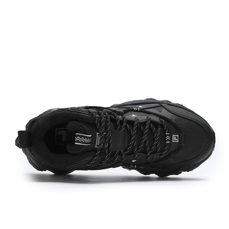 Fila Originale Sneaker Bequem Vielseitig Fleece Mid-Top Laufschuhe Damen Sneaker Schwarz F12W442122FBK