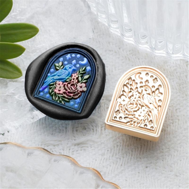 Animal Pattern Wax Stamp Head, 3D Embossed Wax Seal Stamp Head Replacement for Invitations Letter Envelope