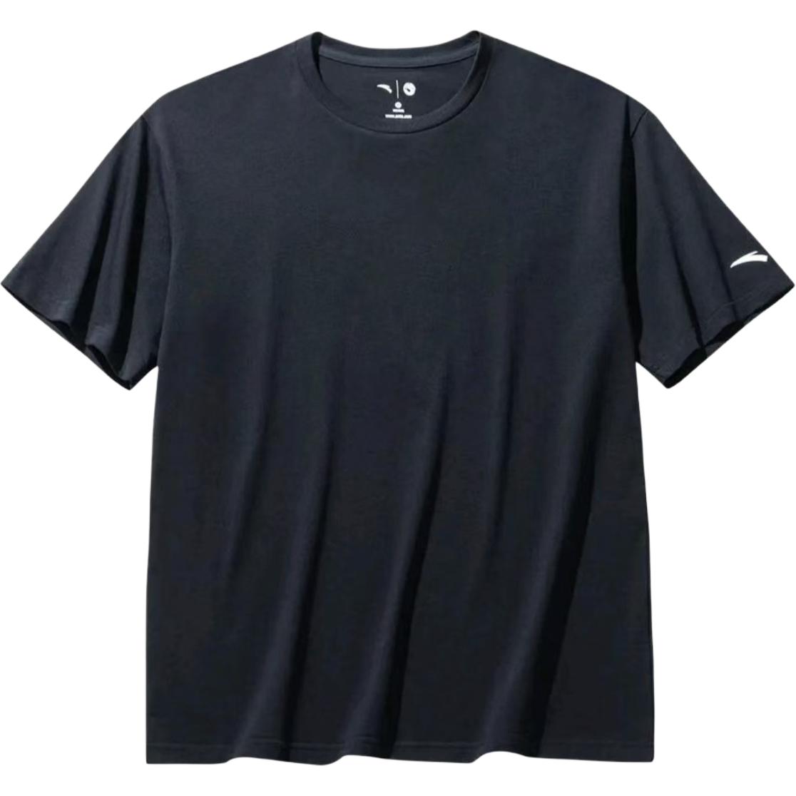 

Anta Basketball Series Solid Color Breathable Versatile Short Sleeve T-Shirt Unisex Tops Black 152431167-6 L