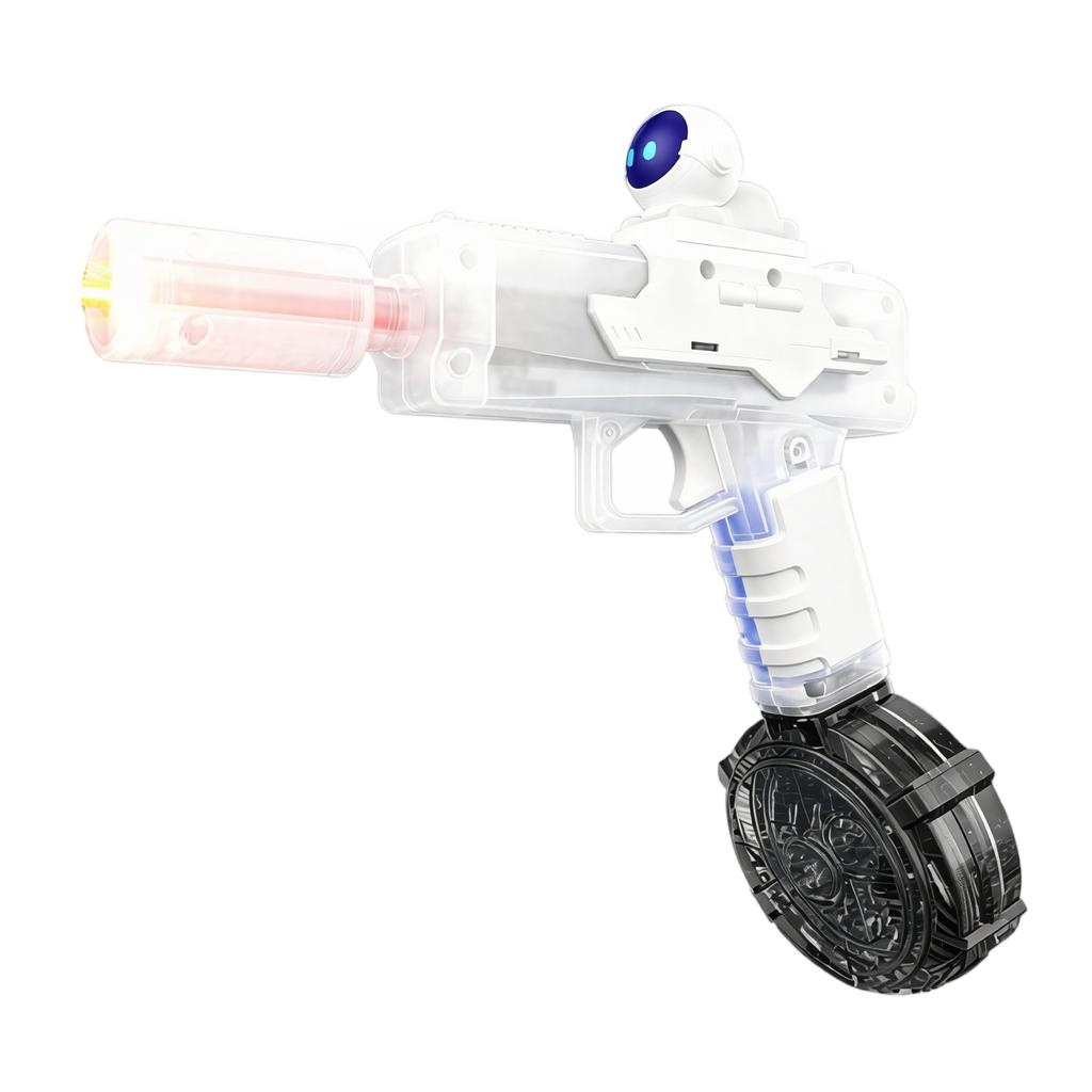 Outdoor Water Gun Toy with Large Capacity Drum Magazine Suitable for Pool Beach Backyard Water Fight Games Durable Plastic Construction