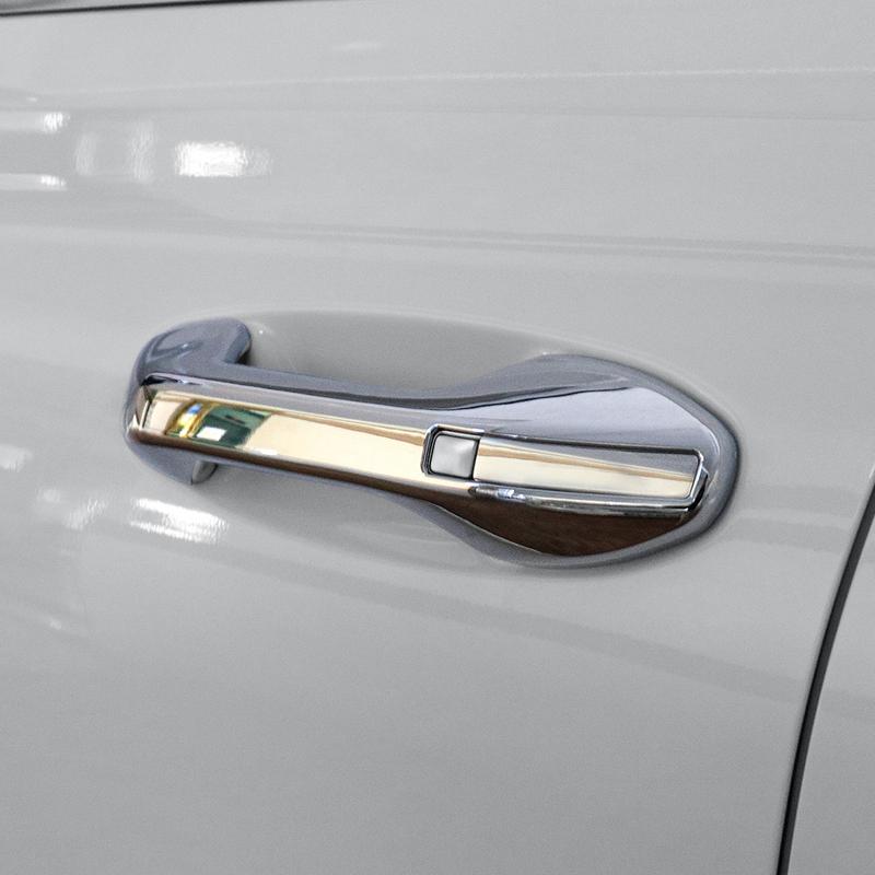 Car Carbon Fibre/Black Style ABS Touch/Button-Model Exterior Door Handle for Hyundai Palisade -2025 Left-Hand Exterior Trim