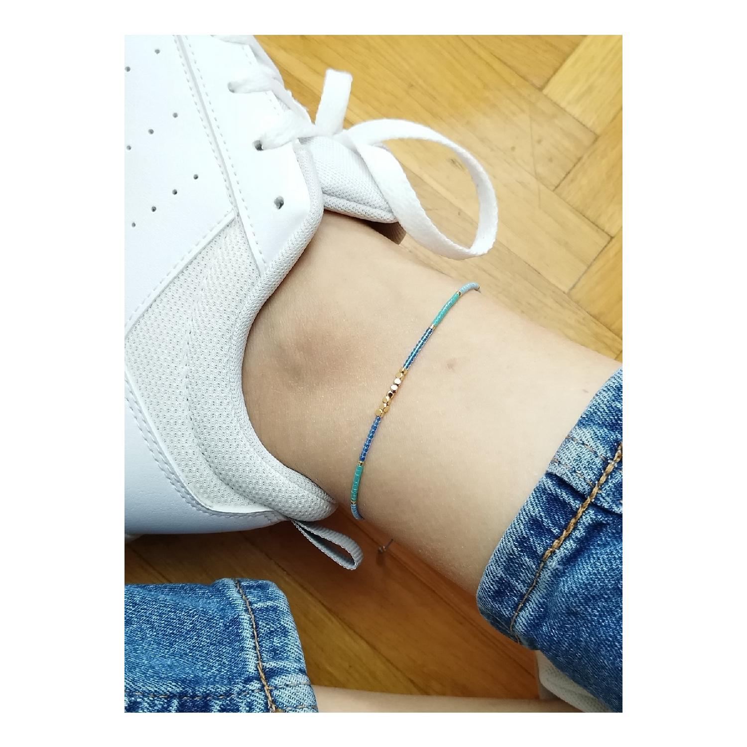 

Минимальный синий браслет Миюки Дорика