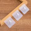 1-20PCS Transparent Adhesive Hook Behind Door Kitchen Nail Free Traceless Hook Wall Bathroom Hook