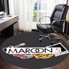 1PC Maroon 5 Office Round Rug Perfect for Office Non-Slip Backing, Decorative Floor Mat yy250916059