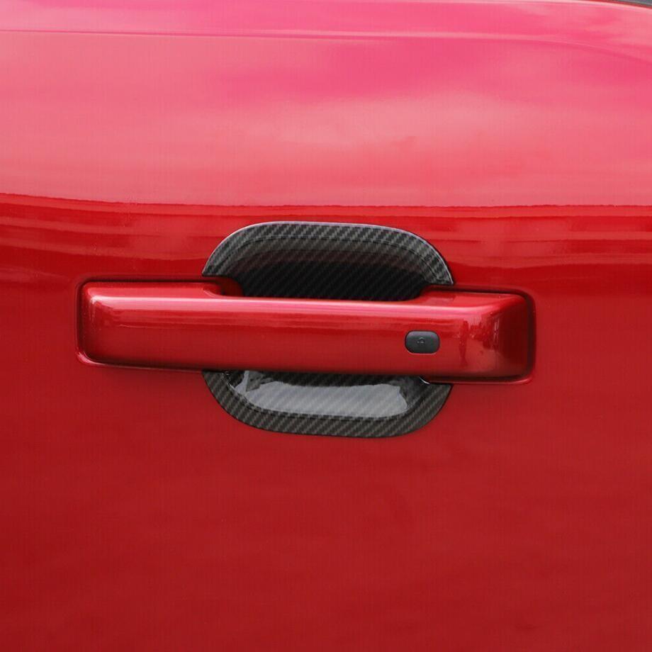 For 2021-2023 Ford F150 F-150 carbon fibre abs Door Handle Bowl Cover Cup Trim