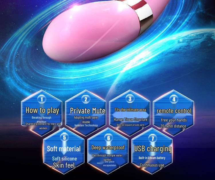 Jielin Bezdrátový vibrační masážní přístroj ve tvaru U pro páry