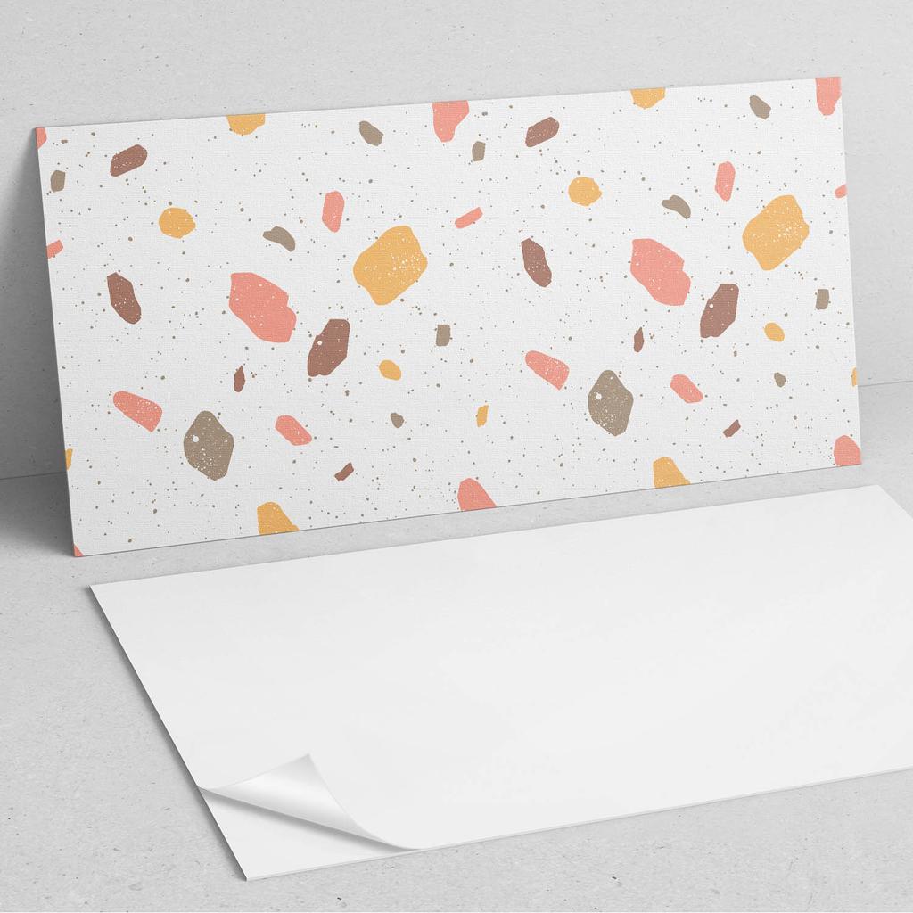 Dekoracyjne Kafelki Ścienne Samoprzylepne Winyl Abstrakcyjny Wzór Z Plamami 10X40X20 Cm