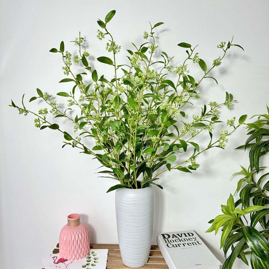 Wintergreen Fake Pearl Decor With Artificial Leaves For Wedding Celebrations And Home Decor
