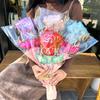 10pcs Colorful Heart Bouquet Foil Balloon Thickened Flower Balloons  Valentine's Day