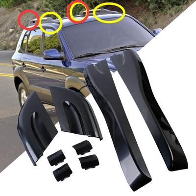 1 sada Koncovka kolejnic střešního nosiče pro Hyundai Tucson 2004-2008 Kryt patky střešního nosiče Ochranný kryt koncovky lišty střešního nosiče