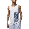 Jordan Essentials Patterned Round Neck Sports Tank Top Men Tops White FJ2084-100