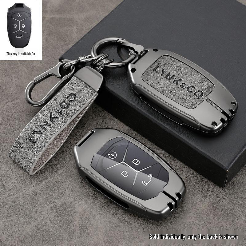 Lynk&Co 03 Key Case - 22 Model, Limited Edition, Special Shell, High-End Leather with Metal Buckle  
