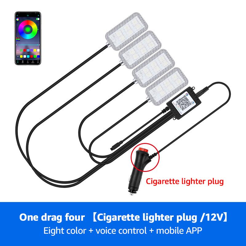 Car Lights Led Bar Automotive Strip Universal Mood Foot Light Cigarette Lighter USB Decorative Atmosphere Lamp Signal Lamp