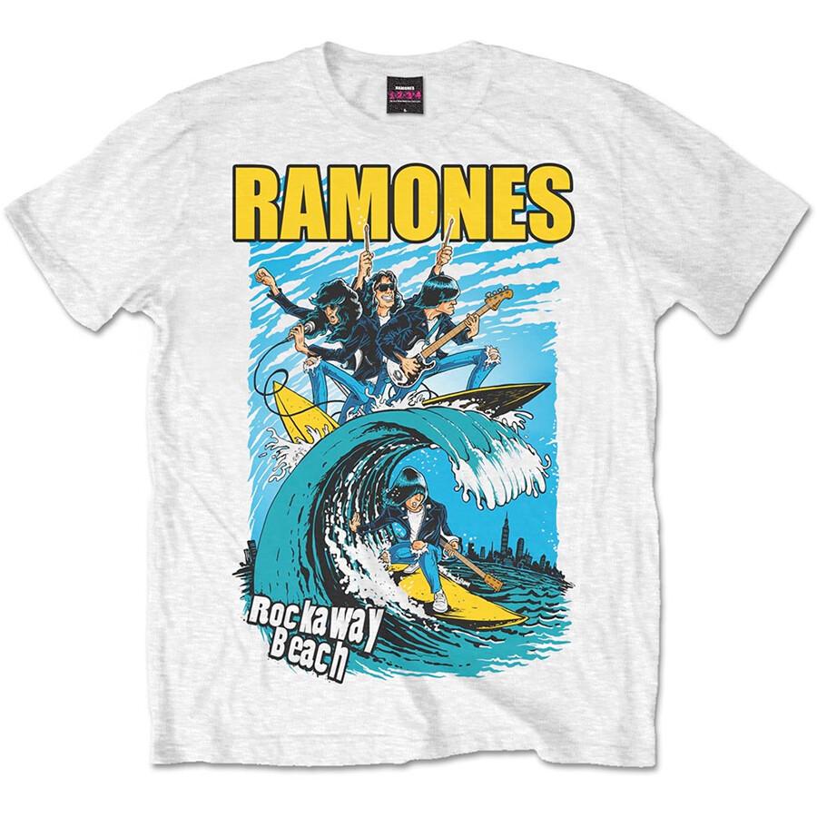 The Ramones - Rockaway Beach - White  T-shirt Unisex T-Shirt M