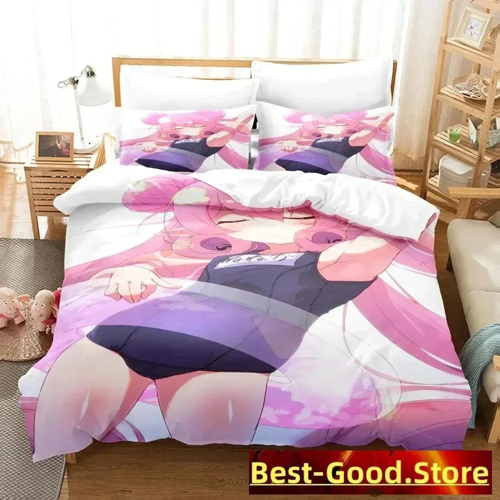 2023 Pink Neneka Bedding Set Single Twin Full Queen King Size Bed Set Adult Kid Bedroom Duvetcover Sets Anime Parure De Lit Bed