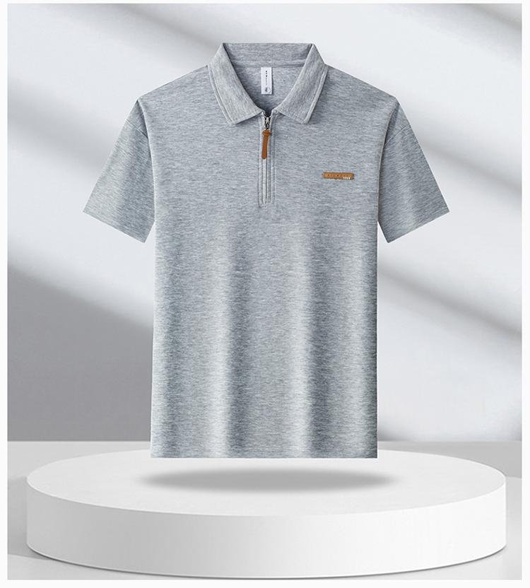 Khmer Men's Versatile Micro Wide Polo Shirt for Daily Use