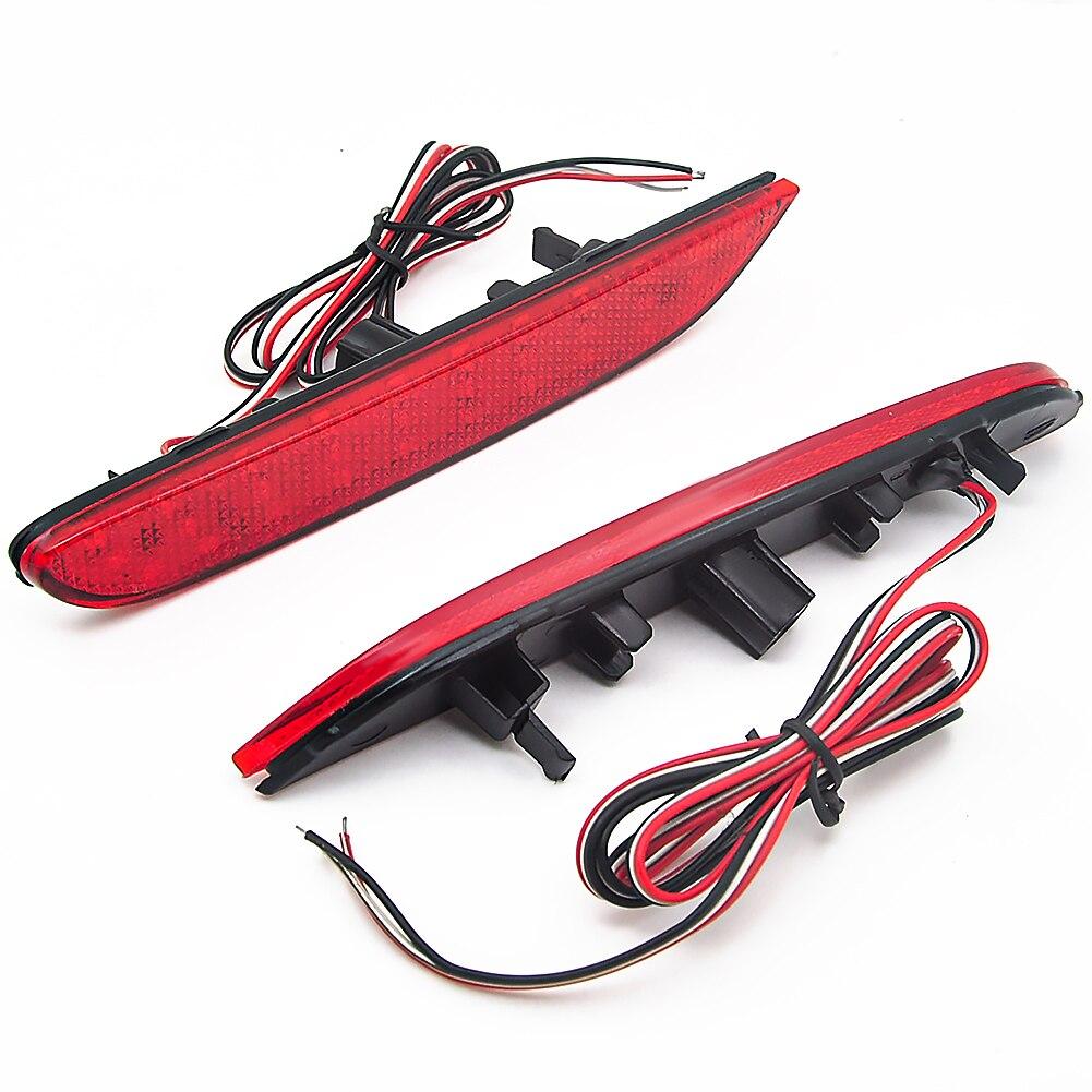 Car LED Bumper Reflector Marker Lights For Infiniti Q50 QX30 QX60 QX56 QX80 Nissan LED Brake Lights w/Sequential Turn Signal