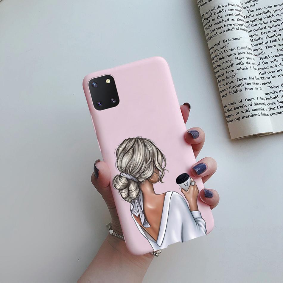 For Samsung Galaxy Note 10 Lite Phone Cover Cute Sweet Girls Patterned Silicone Soft Case For Samsung Note10 Lite S10 Lite Case