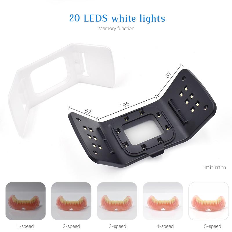 Dental Oral Filling Lamp with Built-in Polarizer, 20LEDs Flash Light Supply Bright Environment Dentistry Equipment