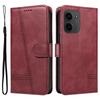 For Xiaomi Redmi 15C 4G (173mm) Wallet Case T-Shape Lines Leather Phone Cover Stand