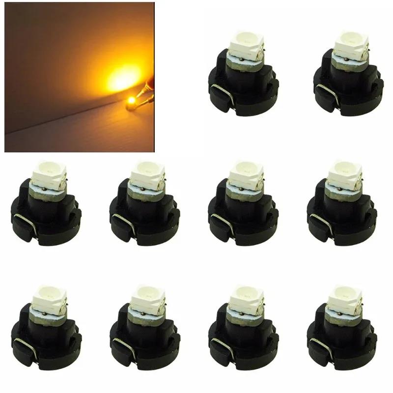10Pcs T3 1 SMD LED Low Consumption High Bright Long Lifespan Car Bulbs Neo Wedge Climate Gauges Dashboard Control Lights Bulbs 7