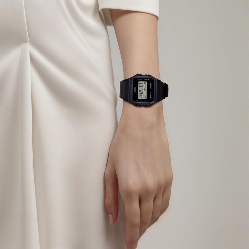 Casio POP series life waterproof quartz movement resin strap Japanese and Korean watch universal gray dial F-91WB-1A