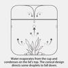 Perforated Cover Desktop Glass Vase Cylinder Micro Landscape Glass Terrarium  Bonsai Display