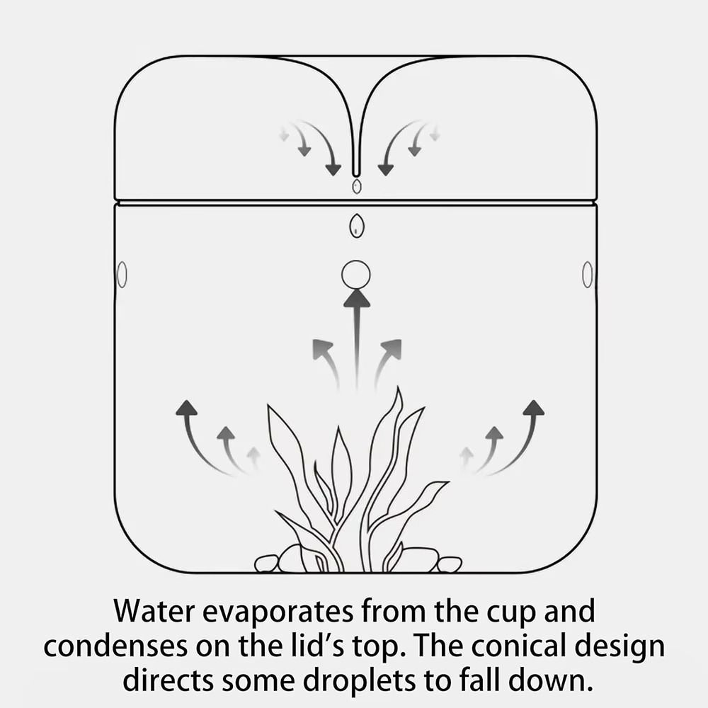 Perforated Cover Desktop Glass Vase Cylinder Micro Landscape Glass Terrarium Bonsai Display