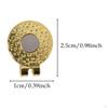 6 Stück Golf Hut Clips Ballmarker Kappenhalter Training Tragbar für Taschen
