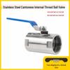 Cantonese Stainless Steel High-Temp Steam Ball Valve, Gate Valve, Female Threaded, Sizes: 1/2", 3/4", 1", DN15