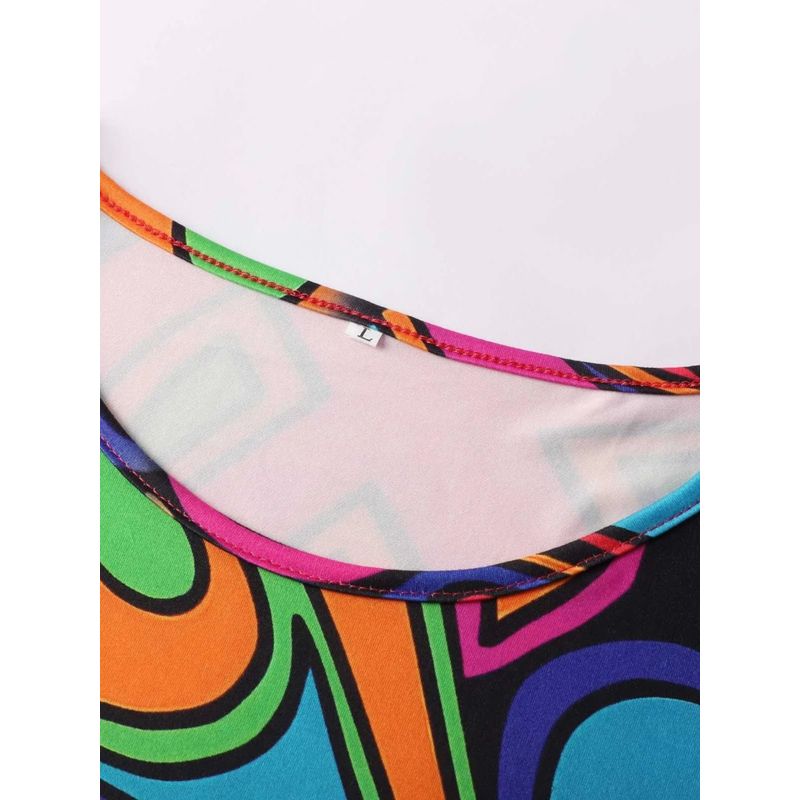 Women's Long Sleeve Dress with Headscarf Printed Tape Headscarf Dress Female