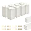 X Basic Furniture Legs | Cross-section 40x40 Mm | H - 80 Mm | Color: White + Screws Included
