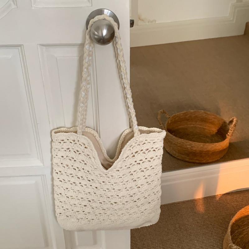 Large-capacity Single-shoulder Cotton-woven Bag - for Commuting Tote Bag - Beach Vacation and Sandbagging Bag