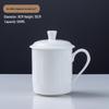 Bone China Ceramic Mug with Lid