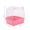 Removable Bath Box Bathing Basin Bird Cage Accessories Supplies For Small Birds Parrots