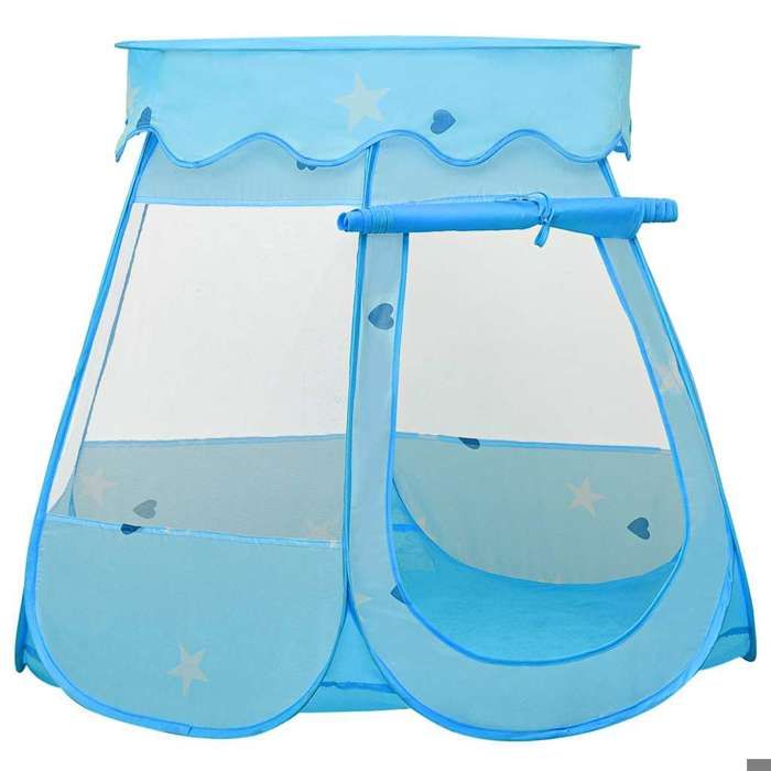 93672 vidaXL Tente de jeu pour enfants Bleu 102x102x82 cm
