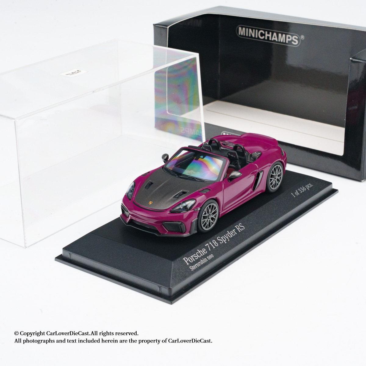 

Minichamps 1/43 Porsche 718 Spyder RS Convertible Diecast Alloy Car Model Simulation Collection Cars Model for Boy Birthday Gift