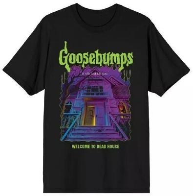 Gänsehaut Vintage Deep Trouble Halloween Schwarzes T-Shirt Alle Größen S-5XL Unisex T-Shirt