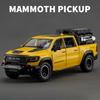 1/32 Scale Dodge RAM 1000 TRX Mammoth Picku Alloy Car Model Sound and Light Pull Back Children's Toy Collectibles Birthday Gift
