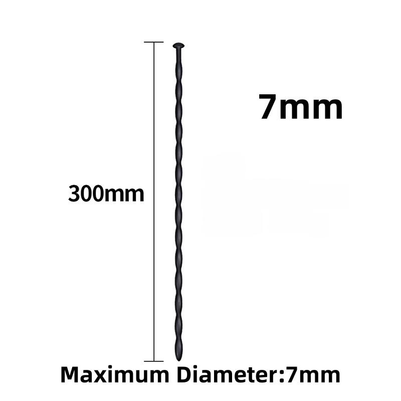 Urethral Dilator Plug Soft Flexible Silicone Wave Texture Male Urethral Stimulation Stick