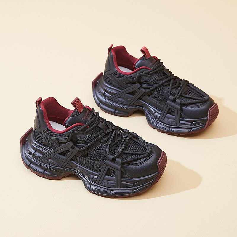 New Thick-soled Dad Shoes for Women Anti-slip Breathable Casual and Versatile Outdoor Running Sports Shoes