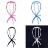 4 Colors 16.5x35cm Plastic Folding Stable Durable Hat Display Wig Stand Mannequin Head Stand Portable Folding Beauty Hair Accessories Wig Stand