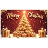 Christmas Banner Red Background Christmas Party Banner Xmas Banner Xmas For Holiday Celebration Xmas Event Christmas Party