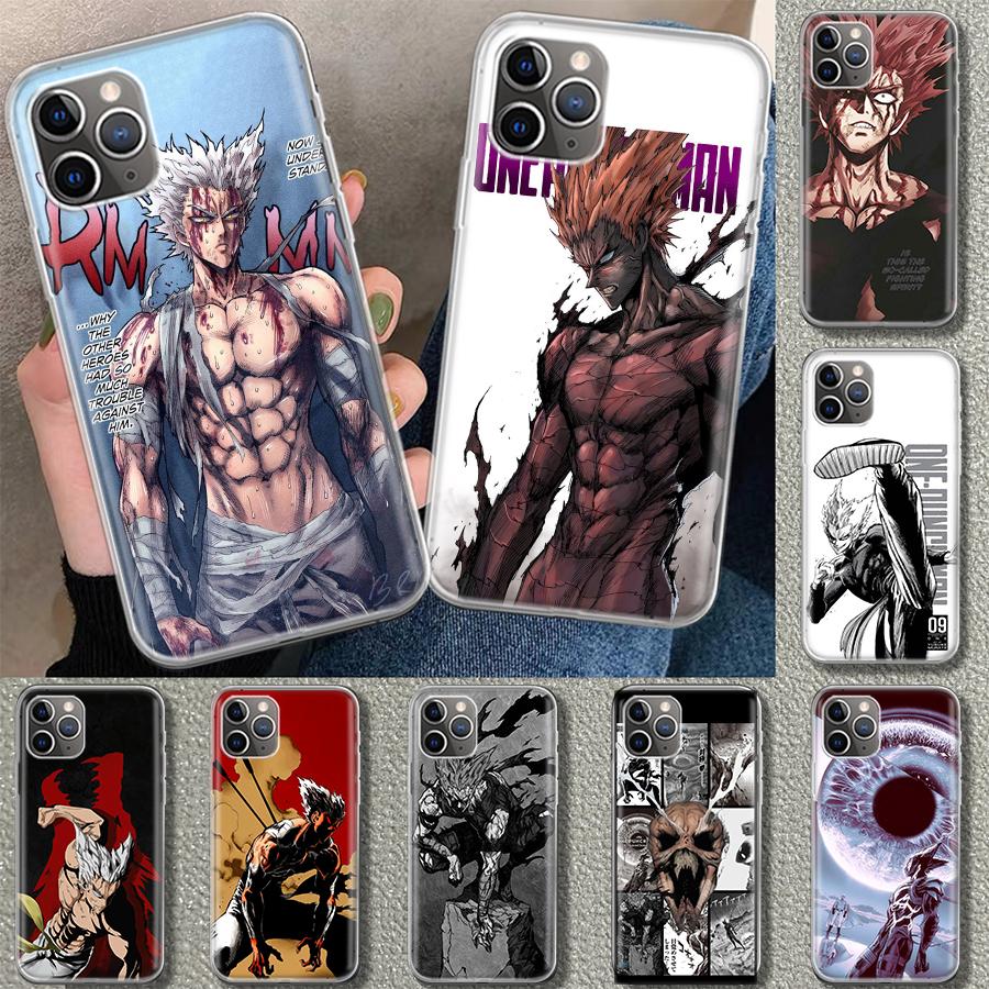 One P-Punch-Man Garou Phone Case Cover for iPhone 11 12 13 Mini 14 15 Plus 16 Pro Max 17 Air 7 8 + SE Art Customized Fundas 11 1
