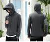 Men's UV Protection Quick-Dry Fishing Apparel with Breathable Mesh Face Cover