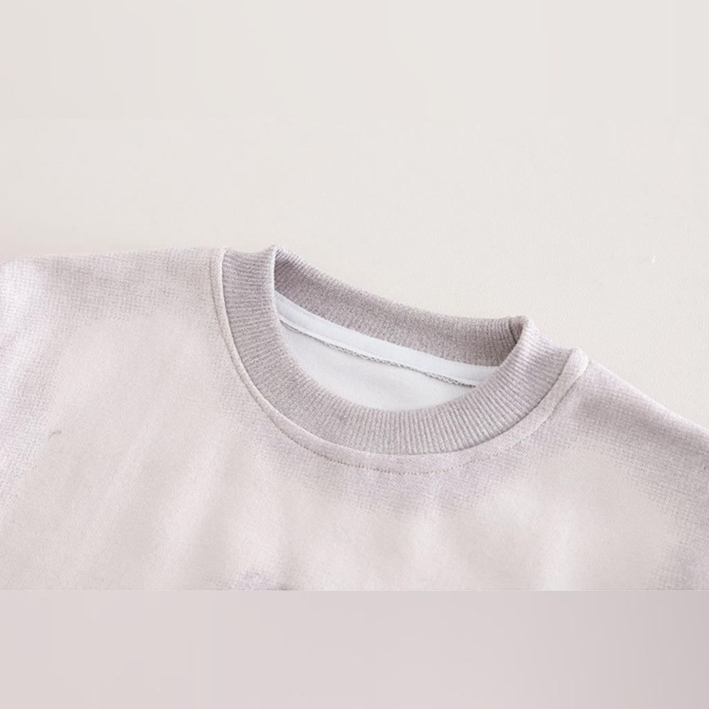 Uformelt langermet sett for barn, komfortable hverdagsantrekk