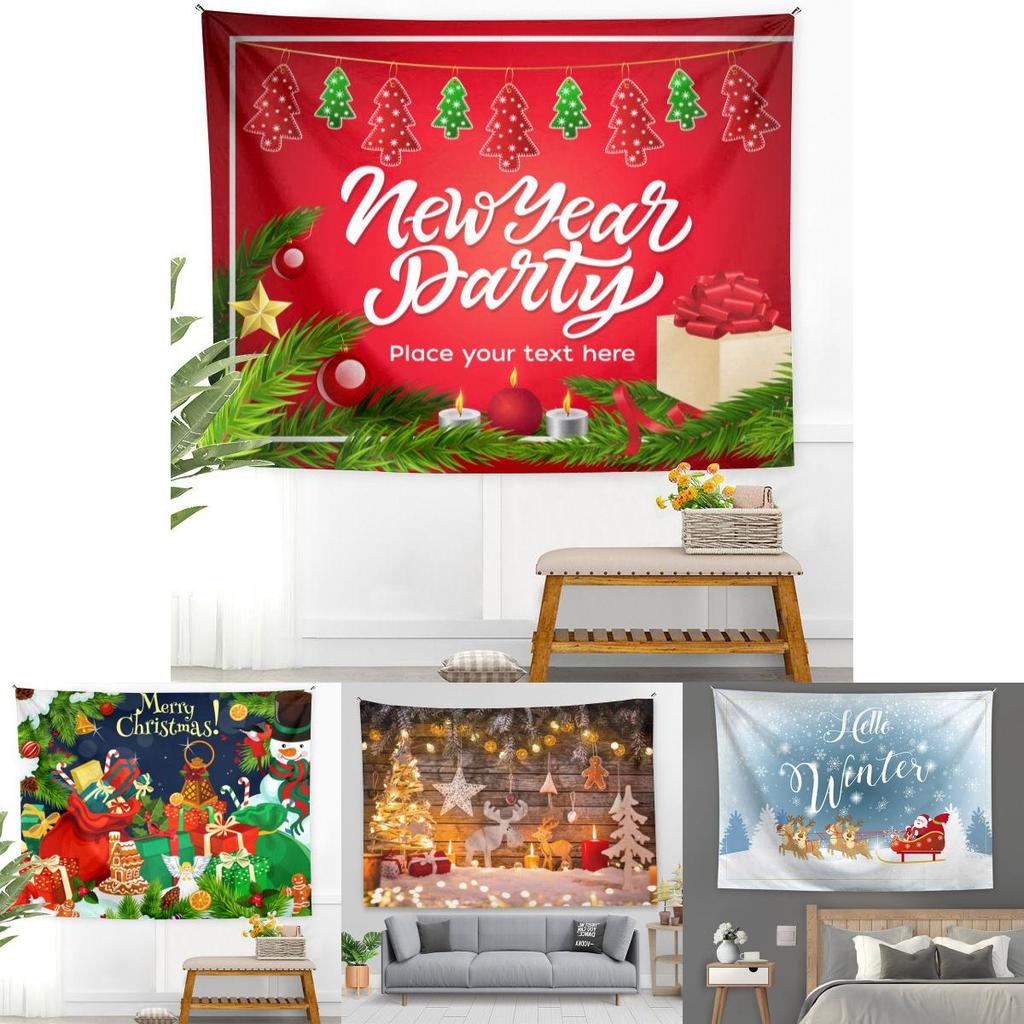 Fundo de Tapeçaria de Natal Adereços de Foto Para Fotografia Deslumbrante