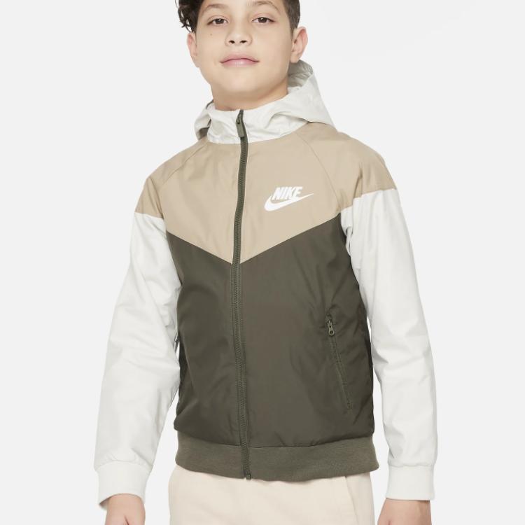 Nike Kids' Apparel Hooded Jacket Jackets & Coats Kids' Beige FN8757-072