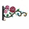 Gancho Metálico Oco para Plantas Rosa Ferrugem Gancho para Cesta de Flores Resistente Decorativo Suporte de Parede para Plantas Uso Externo